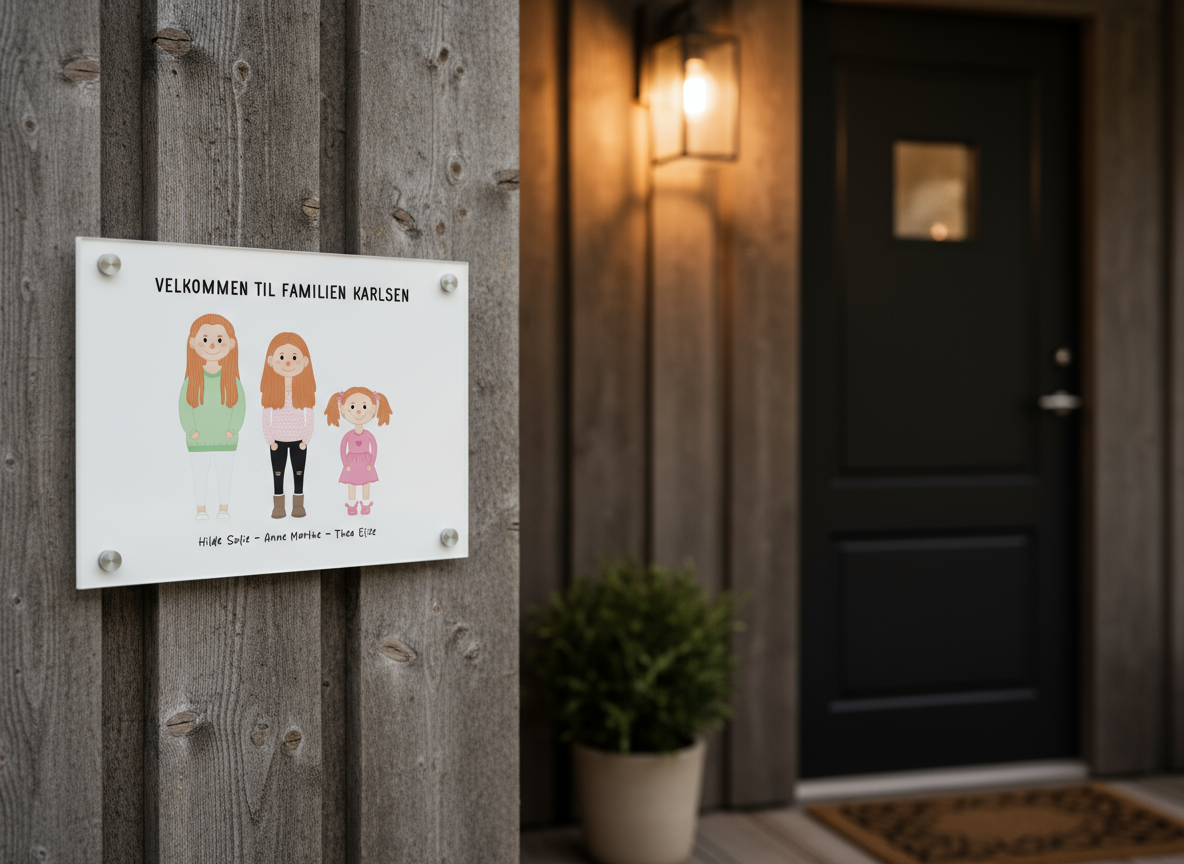 Personlig dørskilt