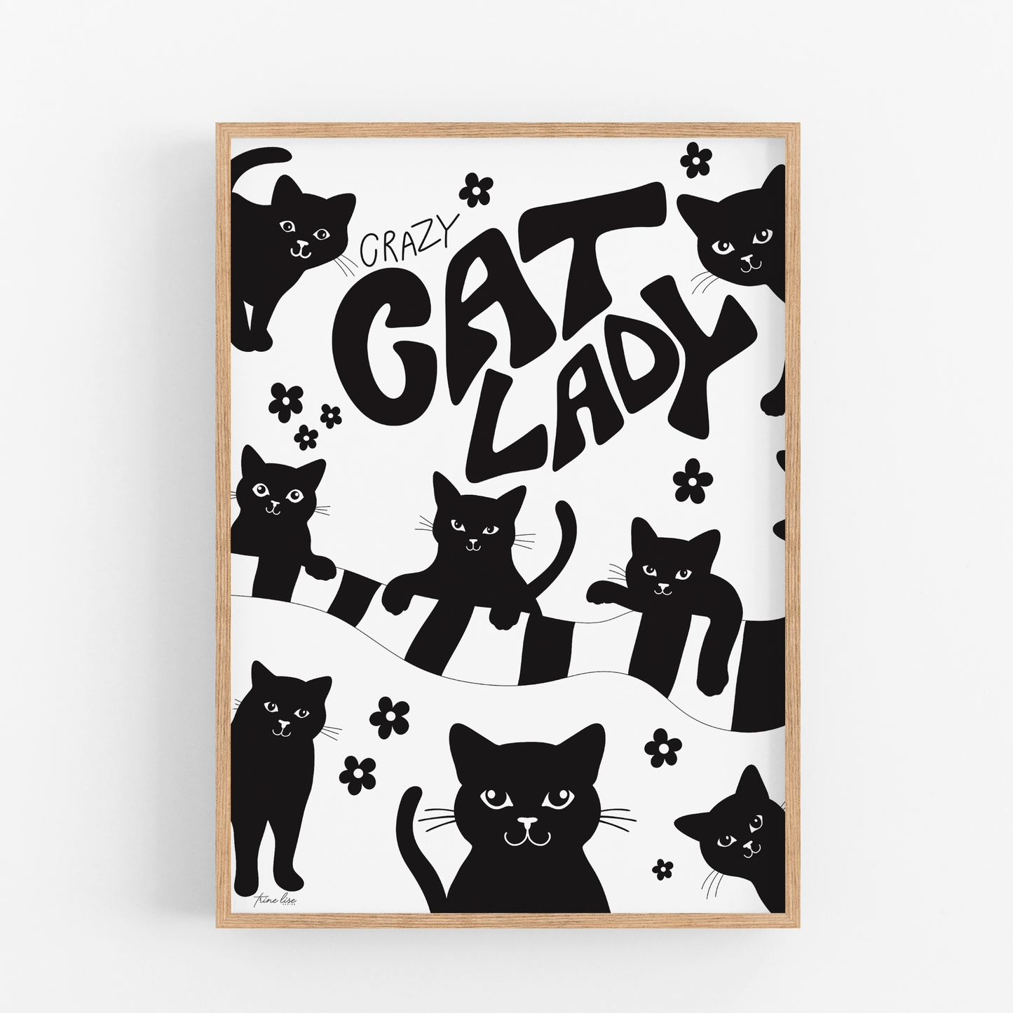 Crazy cat lady black